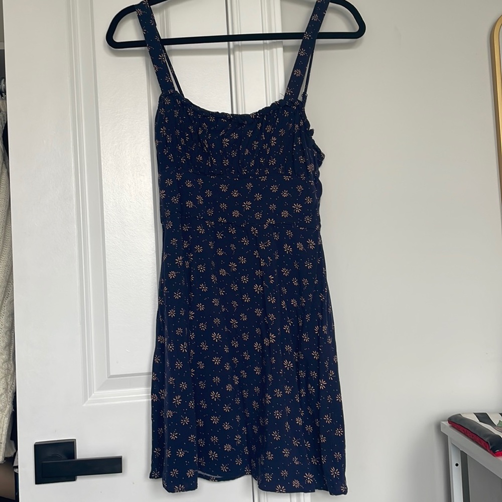 Navy Printed Sundress